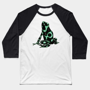 Green and black poison dart frog Baseball T-Shirt